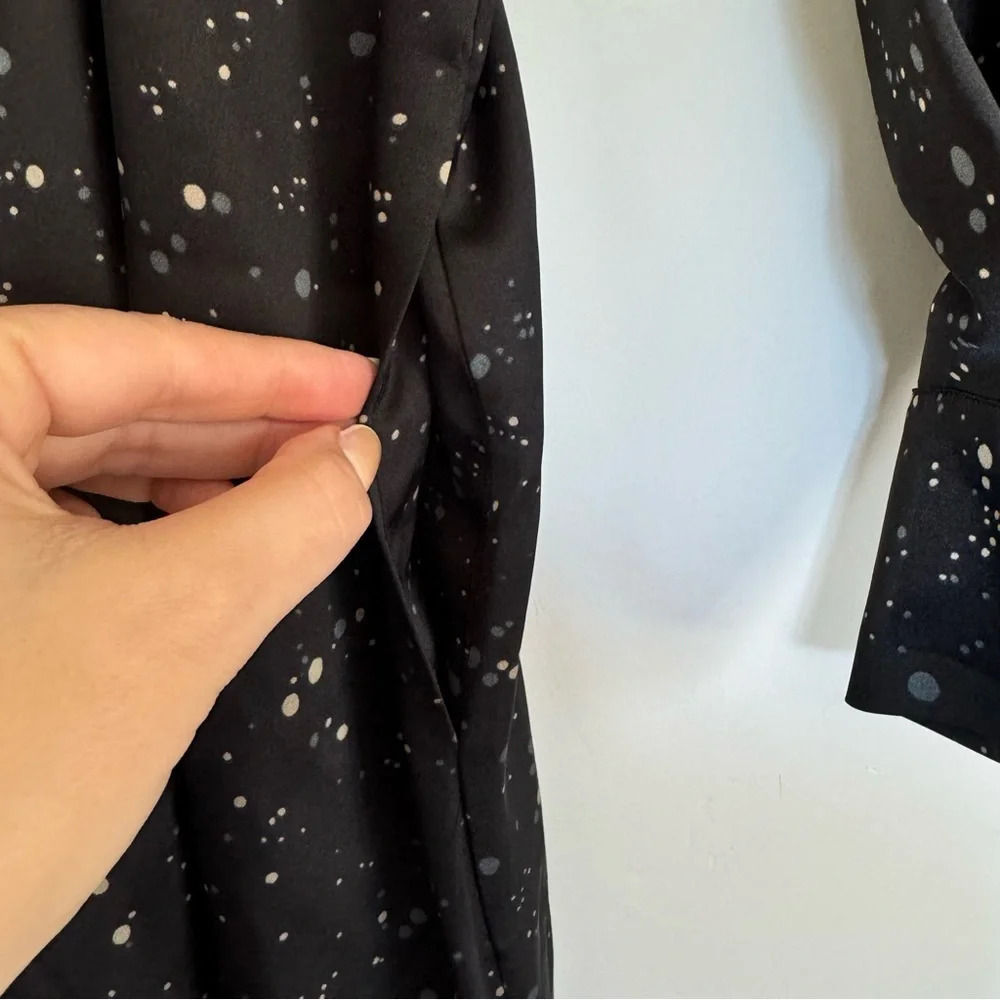Vince Constellation print poet dress with pockets Size: XS - Picture 7 of 10